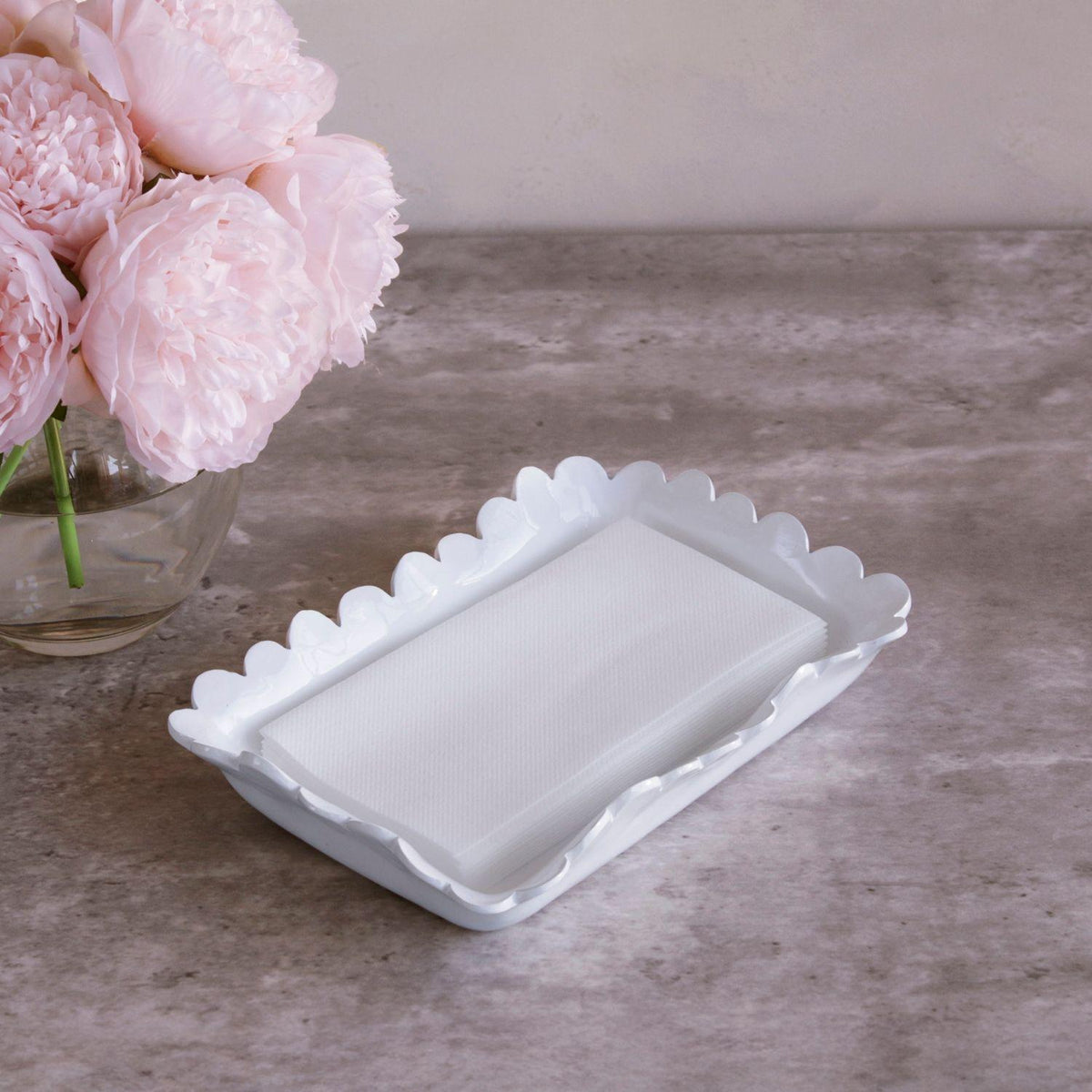 Vida Colette White Guest Towel Holder