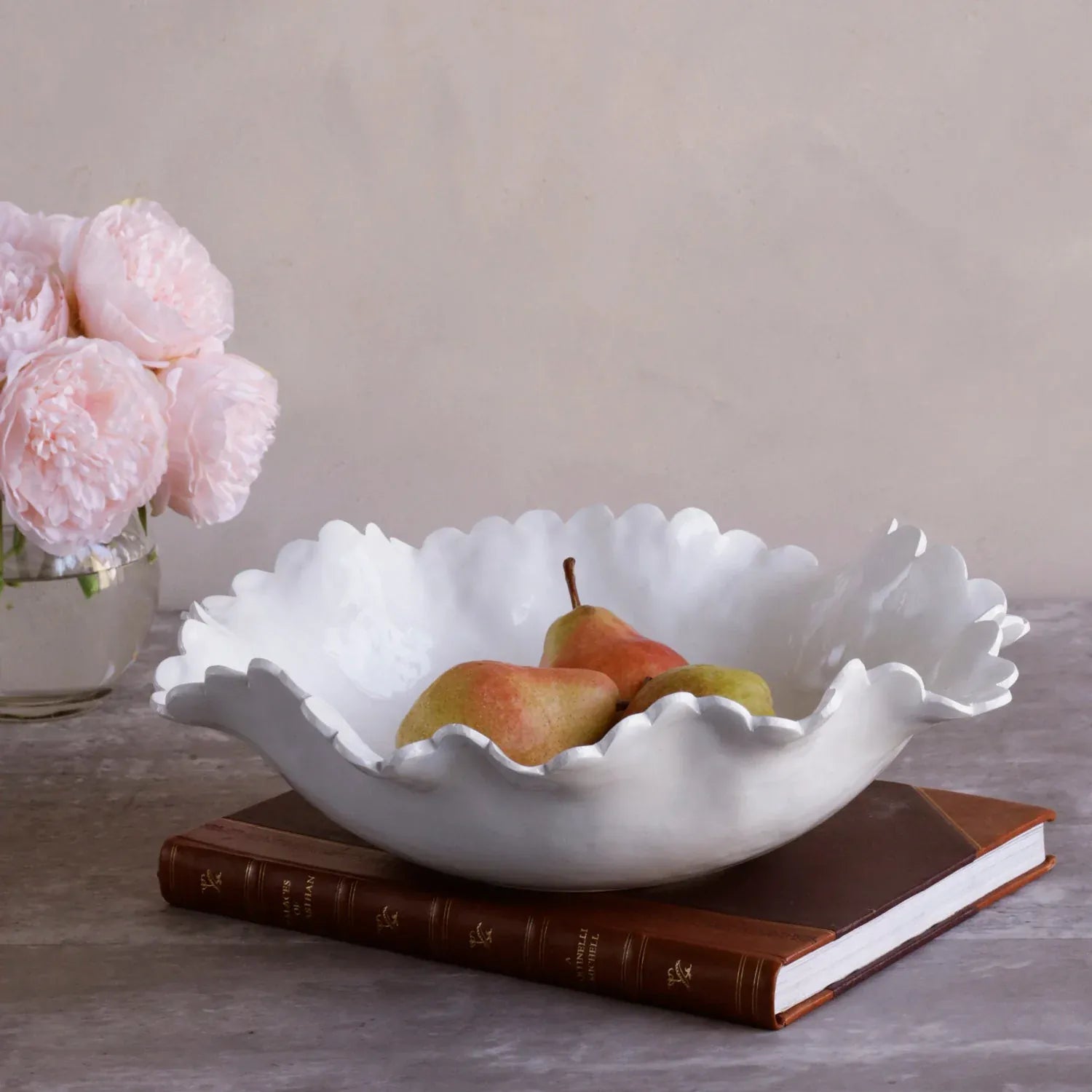 Vida Colette Large White Bowl