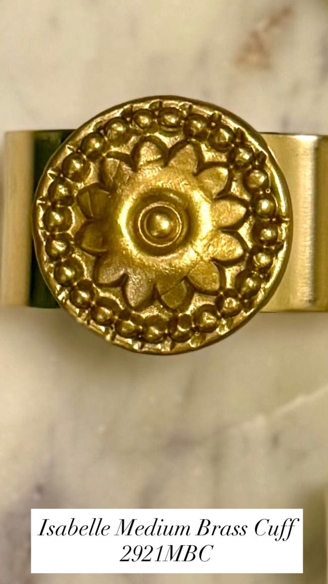 Isabella Medium Brass Cuff