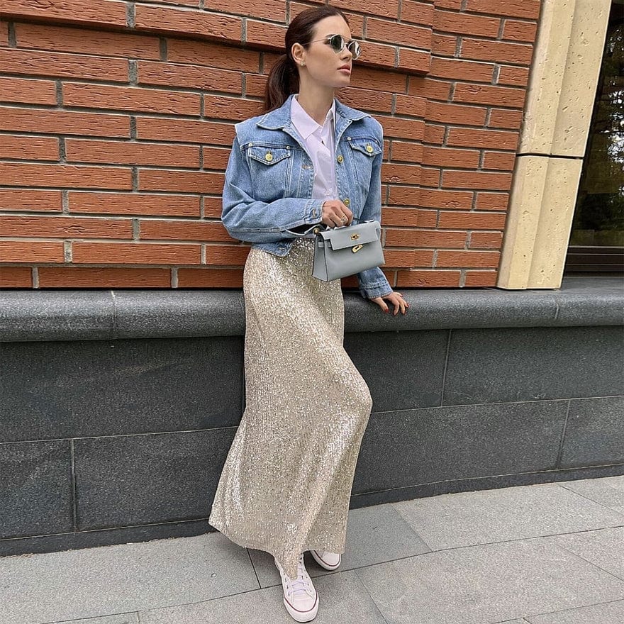 Sweetkama Sweetkama Sparkle Sequin Maxi Skirt - Little Miss Muffin Children & Home