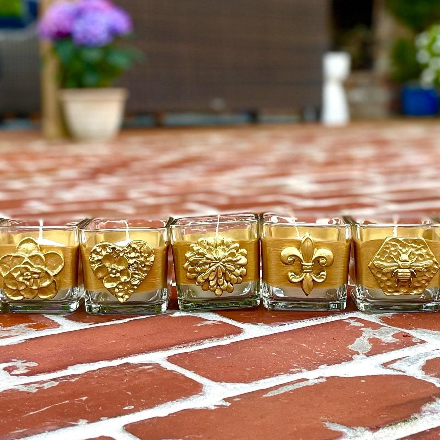 Carol Cassisa Carol Cassisa Hand Painted Candle Holder - Little Miss Muffin Children & Home