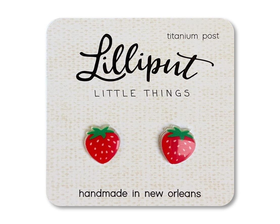 Lilliput Little Things Strawberry Earrings - Little Miss Muffin Children & Home