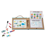 Melissa & Doug Melissa & Doug Natural Play: Play, Draw, Create Ocean Reusable Drawing & Magnet Kit - Little Miss Muffin Children & Home