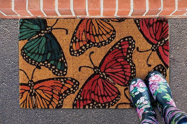 Abbott Abbott Multi Butterfly Doormat - Little Miss Muffin Children & Home