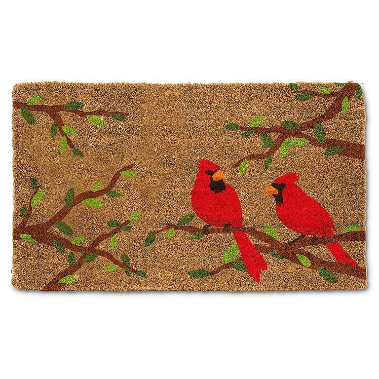 Abbott Abbott Cardinal Pair in Branch Doormat 18"x30" - Little Miss Muffin Children & Home