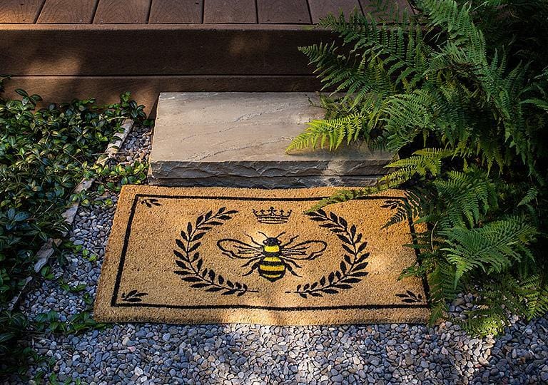 Abbott Abbott Bee in Crest Doormat - Little Miss Muffin Children & Home