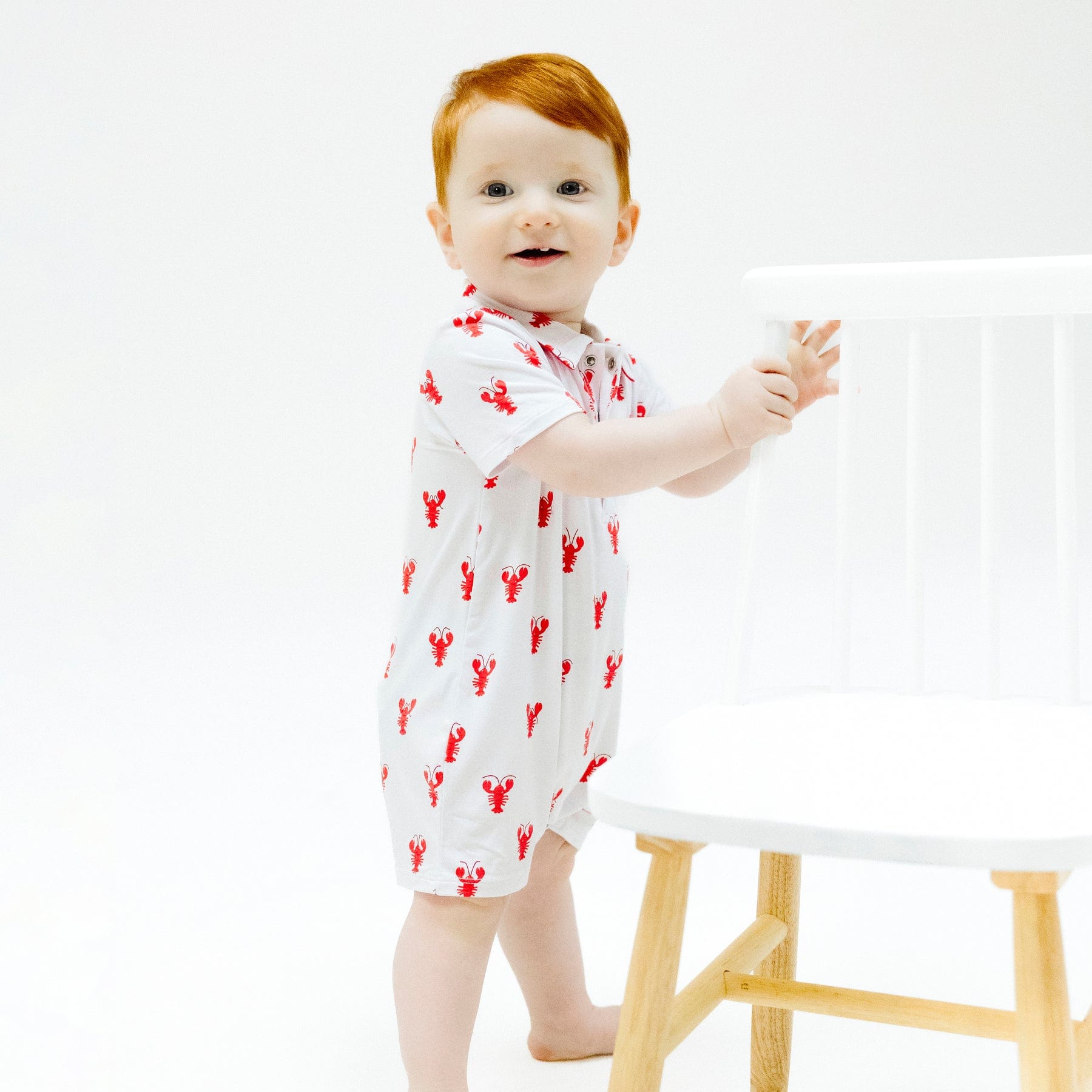 Angel Dear Angel Dear Lobster Bamboo Polo Shortie - Little Miss Muffin Children & Home