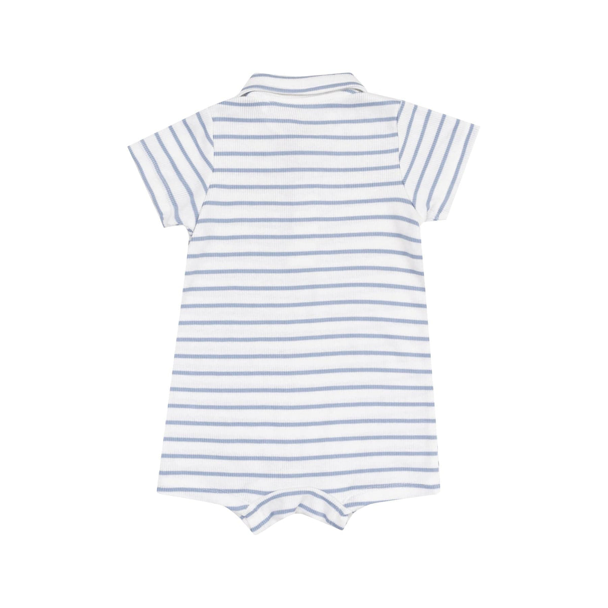 Angel Dear Angel Dear French Stripe Dusty Blue Polo Shortie - Little Miss Muffin Children & Home