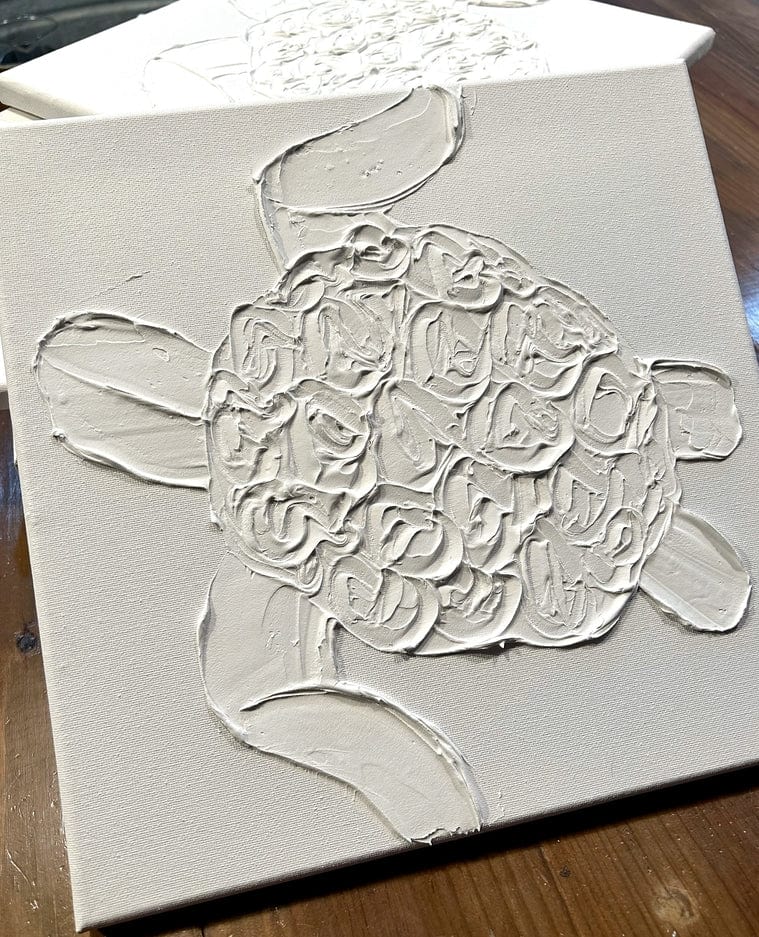 Coddiwomple Coddiwomple Paint Your Own Canvas Sea Turtle 12x12 - Little Miss Muffin Children & Home