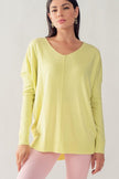 Urban Daizy Urban Daizy Anette Effortless Charm Tunic Top in Pale Lime - Little Miss Muffin Children & Home