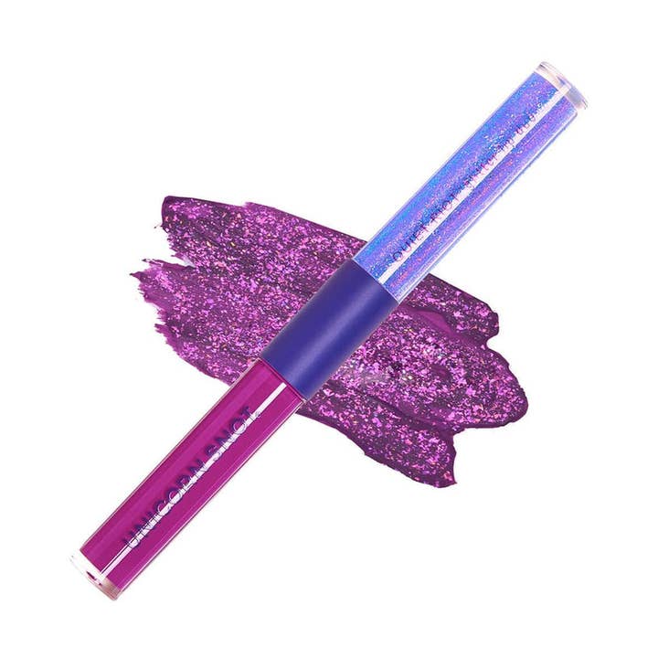 Unicorn Snot Quiet Riot 2in1 Purple-Astro Glitter Lip Duo Lip Paint - Little Miss Muffin Children & Home