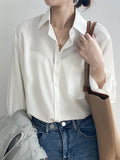 KooPros Long Sleeve Blouse in White