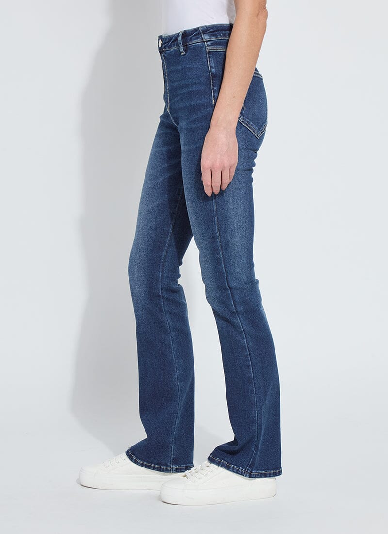 Lysse Estelle Everyday Flare Denim, Dark Midwash, 32 Inseam - Little Miss Muffin Children & Home