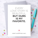 Design with Heart Design with Heart "Every Love Story Is Beautiful" Valentine's Day Card - Little Miss Muffin Children & Home