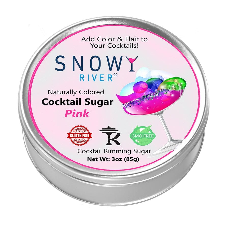 Ultimate Baker Ultimate Baker Snowy River Pink Cocktail Rimming Sugar 3oz Gift Tin - Little Miss Muffin Children & Home