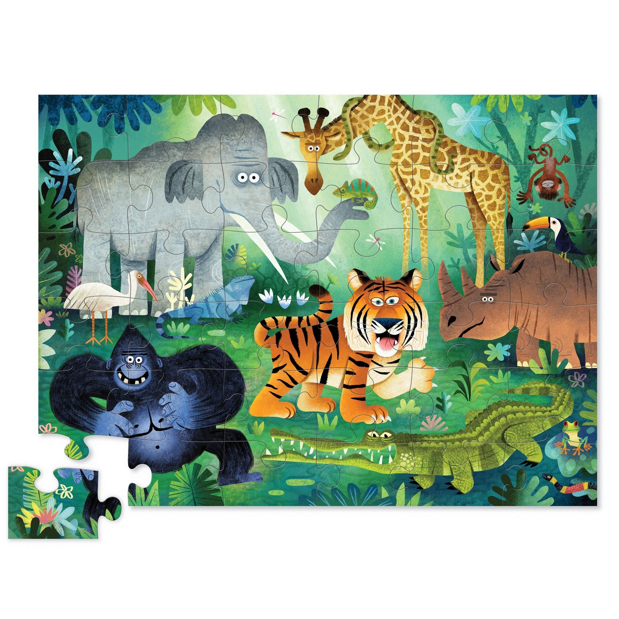 Crocodile Creek Crocodile Creek Wild Kingdom 36pc Puzzle - Little Miss Muffin Children & Home