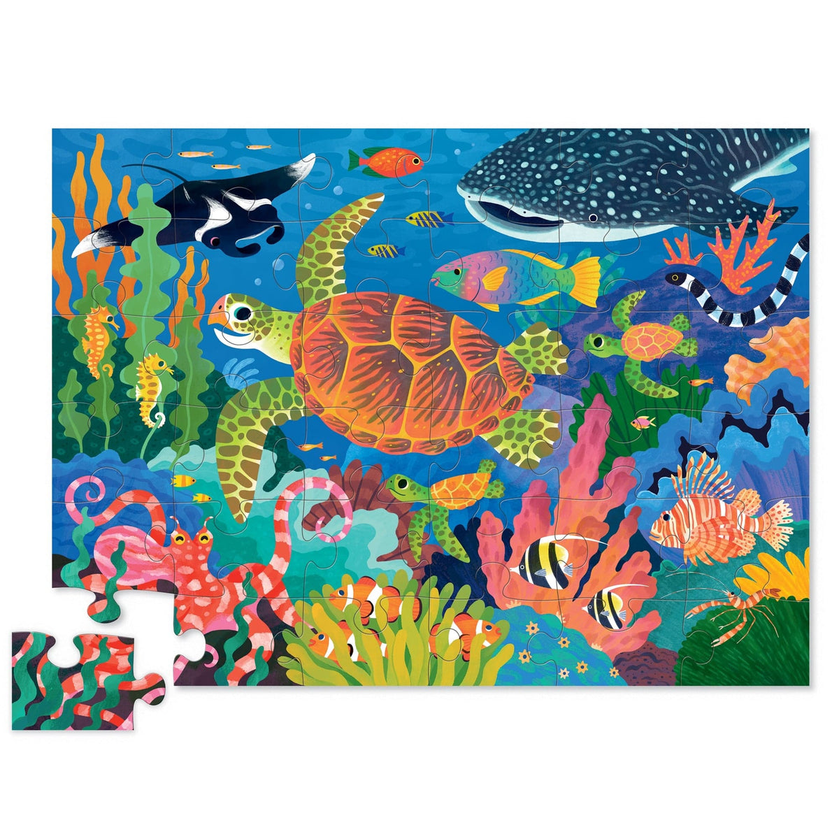 Crocodile Creek Crocodile Creek Sea Turtle 36-PC Foil Puzzle - Little Miss Muffin Children & Home