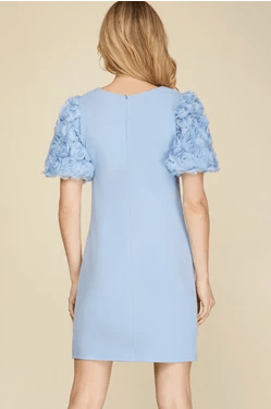 She & Sky She & Sky Chiffon Rosette Sleeve Dress - Little Miss Muffin Children & Home