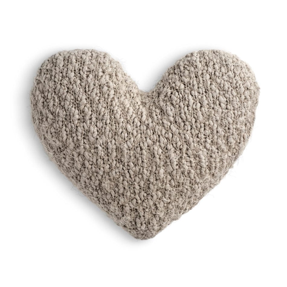 The Taupe Giving Heart Weighted Pillow