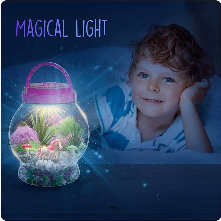 Surreal Brands Dan&Darci Light-Up Unicorn Terrarium Kit - Little Miss Muffin Children & Home