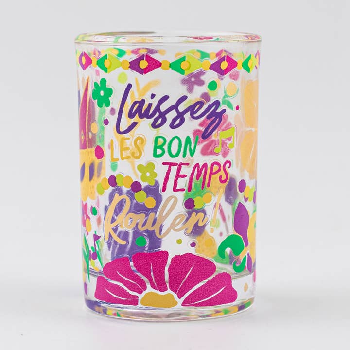 Laissez Mardi Gras Stemless Wine Glass