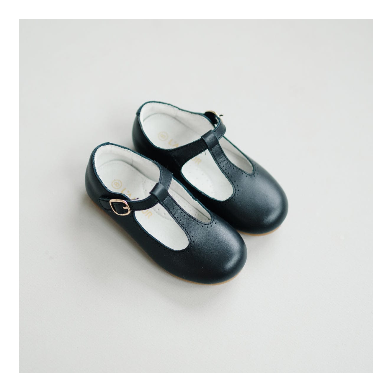 L'Amour Shoes L'Amour Eleanor T-Strap Flat in Black - Little Miss Muffin Children & Home