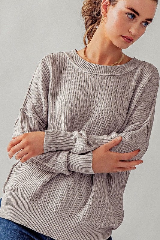 Urban Daizy Urban Daizy Relaxed Fit Rib Knit Sweater - Little Miss Muffin Children & Home