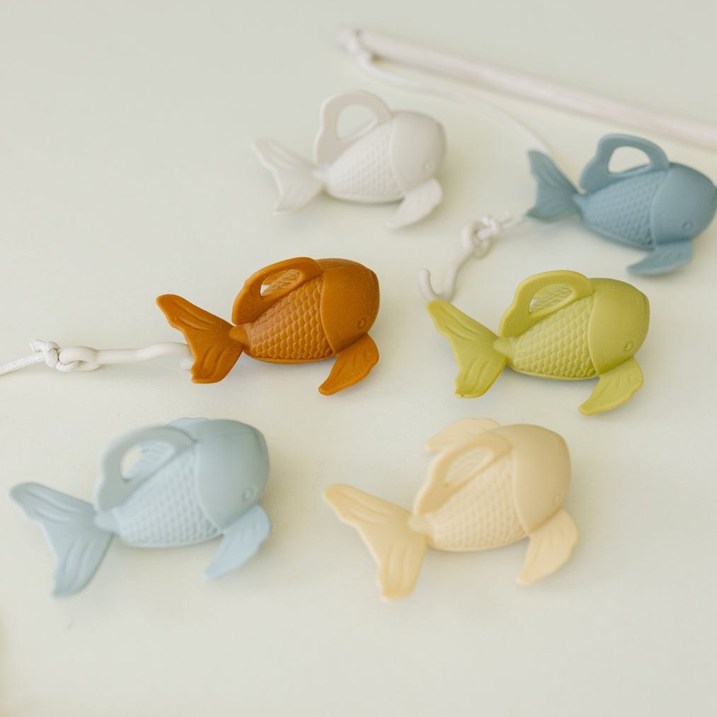Marlowe & Co Marlowe & Co Silicone and Wood Fishing Play Set - Little Miss Muffin Children & Home