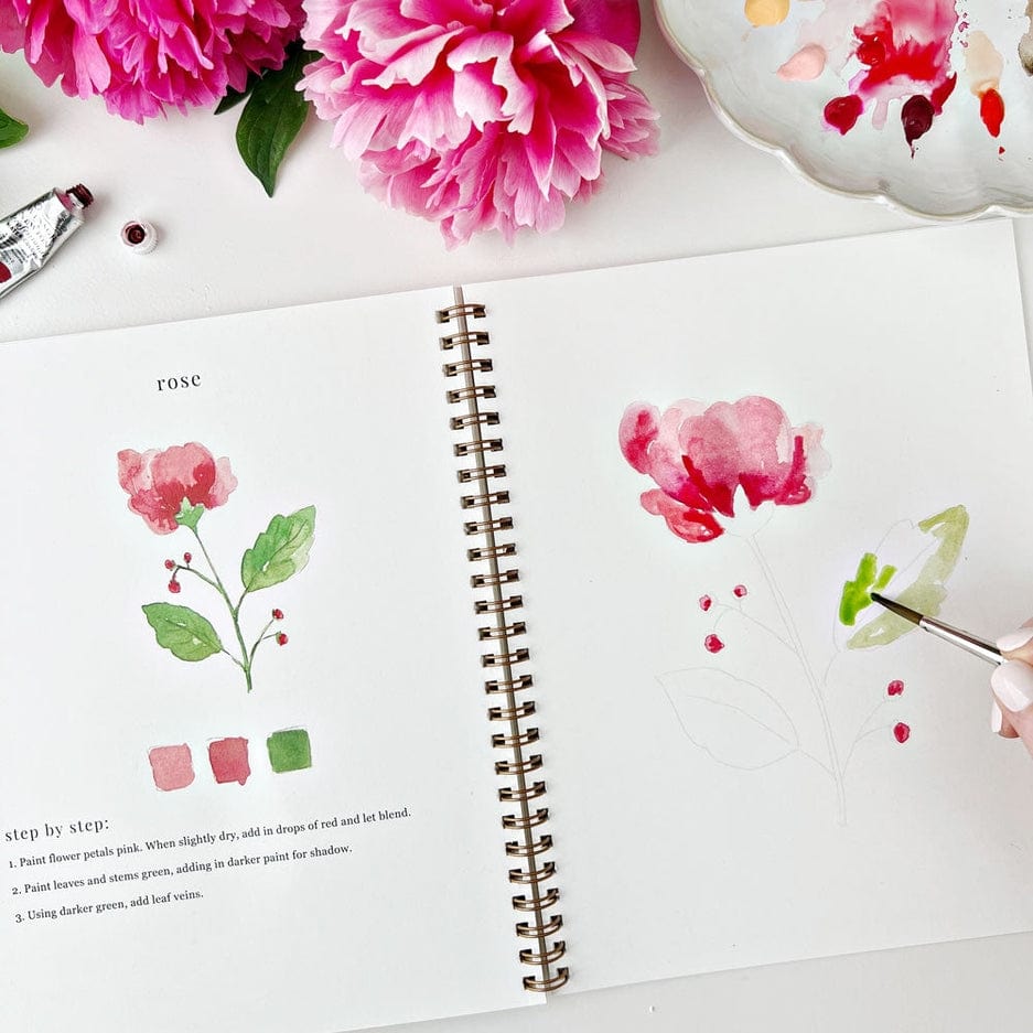 Emily Lex Studio Emily Lex Studio Flowers Watercolor Workbook - Little Miss Muffin Children & Home