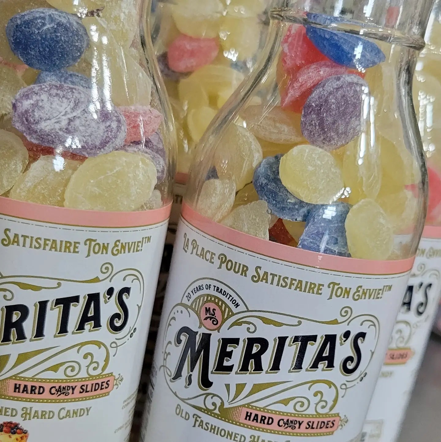 Gentilly Cake Hard Candy in a Glass Bottle