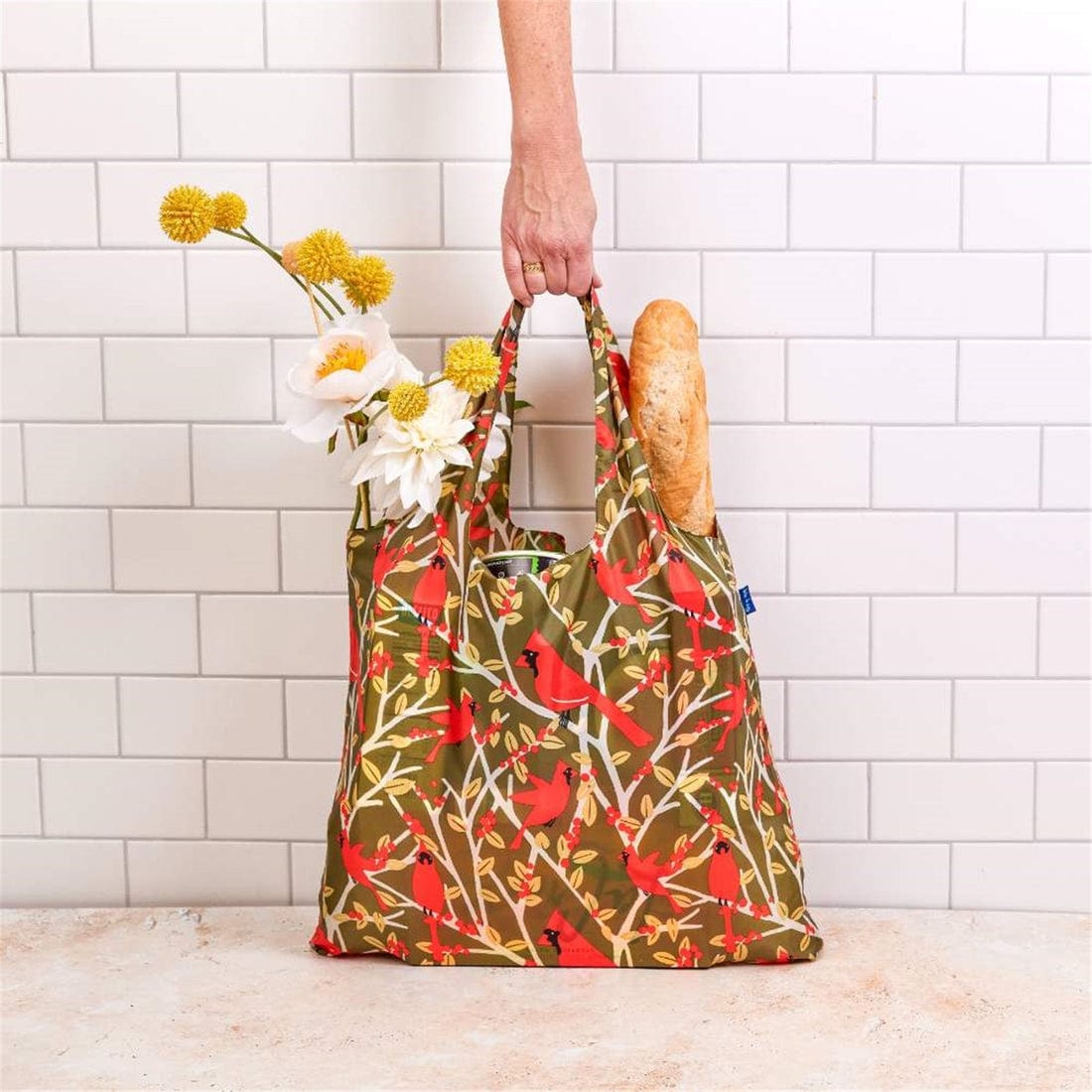 Rock Flower Paper Rock Flower Paper Red Cardinals Blu Bag Reusable Shopper Tote - Little Miss Muffin Children & Home