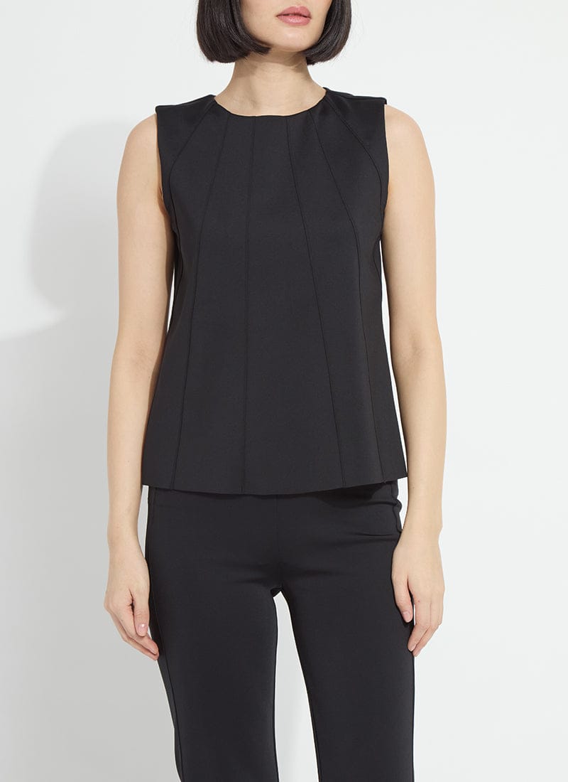 Lysse Spencer Neoprene Shell Tank in Black