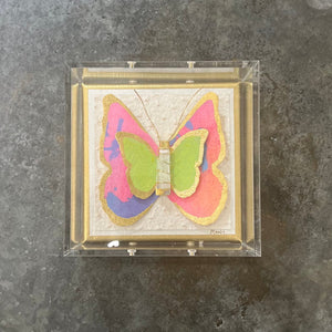 Dana Manly Art Dana Manly Art Watercolor Butterfly in Shadowbox - Little Miss Muffin Children & Home