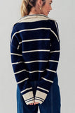 Fashion Week Fashion Week Striped Knit Sailor Collar Sweater - Little Miss Muffin Children & Home