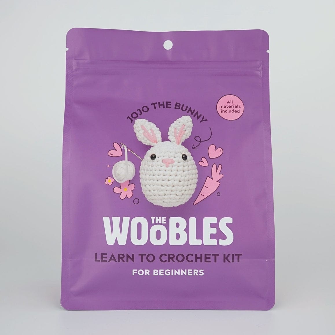The Woobles The Woobles Jojo the Bunny Beginner Crochet Kit - Little Miss Muffin Children & Home