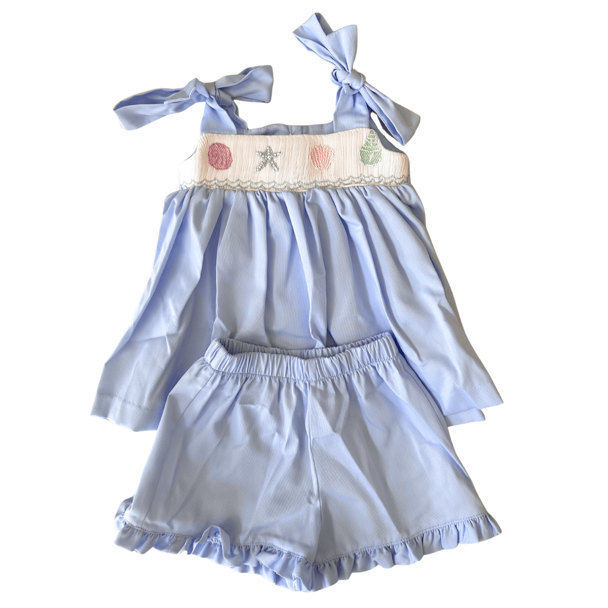 Seashell Smocked Julia Short Set