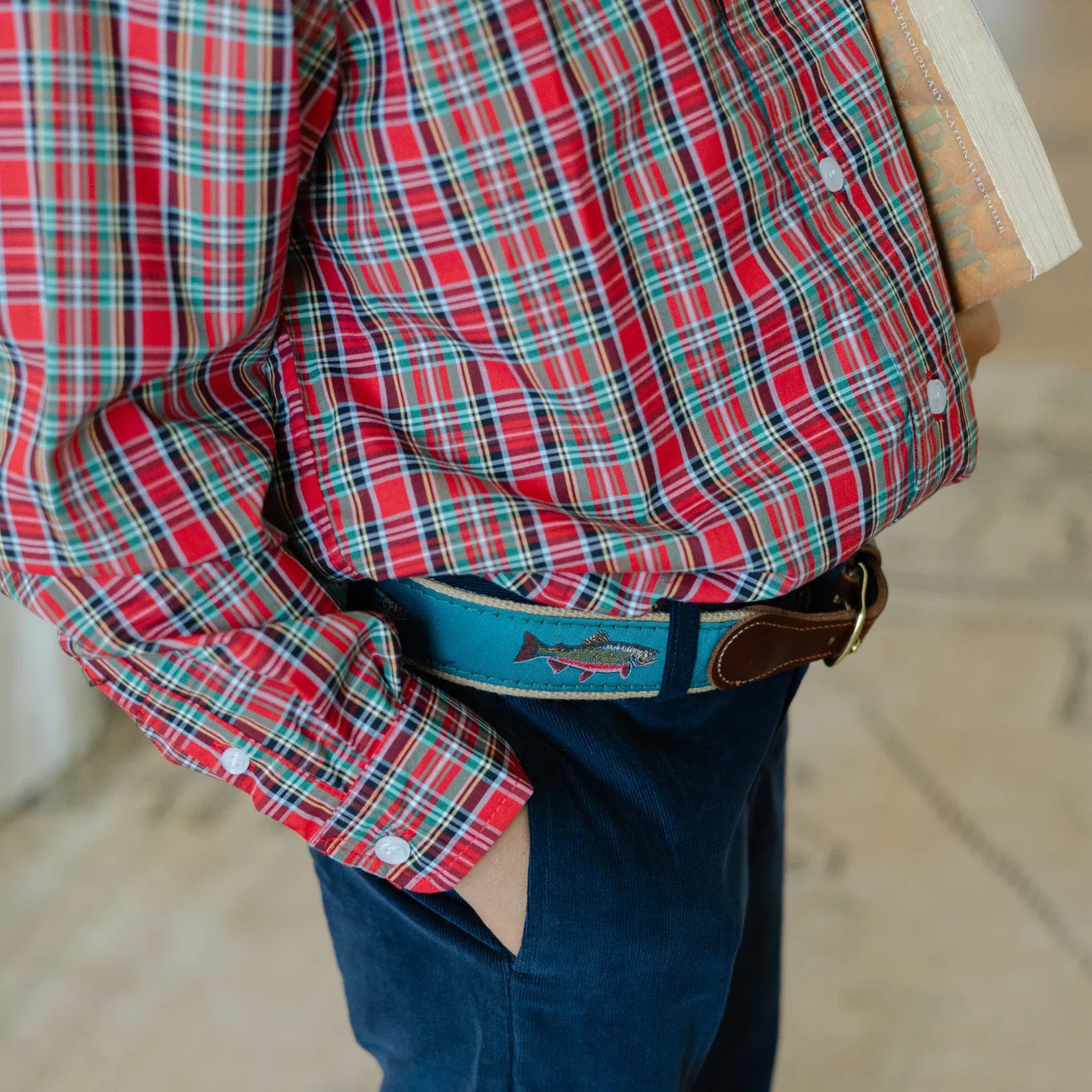 Champ Corduroy Pants in Navy