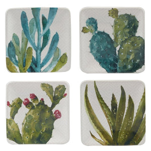 Certified International Cactus Verde Canape Plates 6", Available in 4 Styles