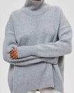 Sweetkama Sweetkama Oversized Turtleneck in Ice Grey - Little Miss Muffin Children & Home