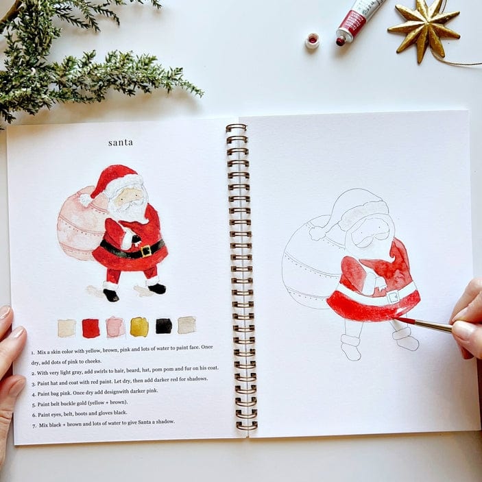 Emily Lex Studio Emily Lex Studio Christmas Watercolor Workbook - Little Miss Muffin Children & Home