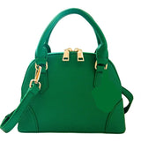 Carrying Kind Charlotte Mistletoe Green Handbag with Gold Hardware