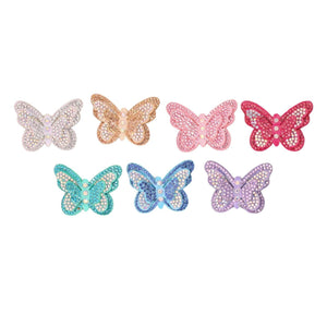 Bow Arts SBC7 Rhinestone Butterfly Clip