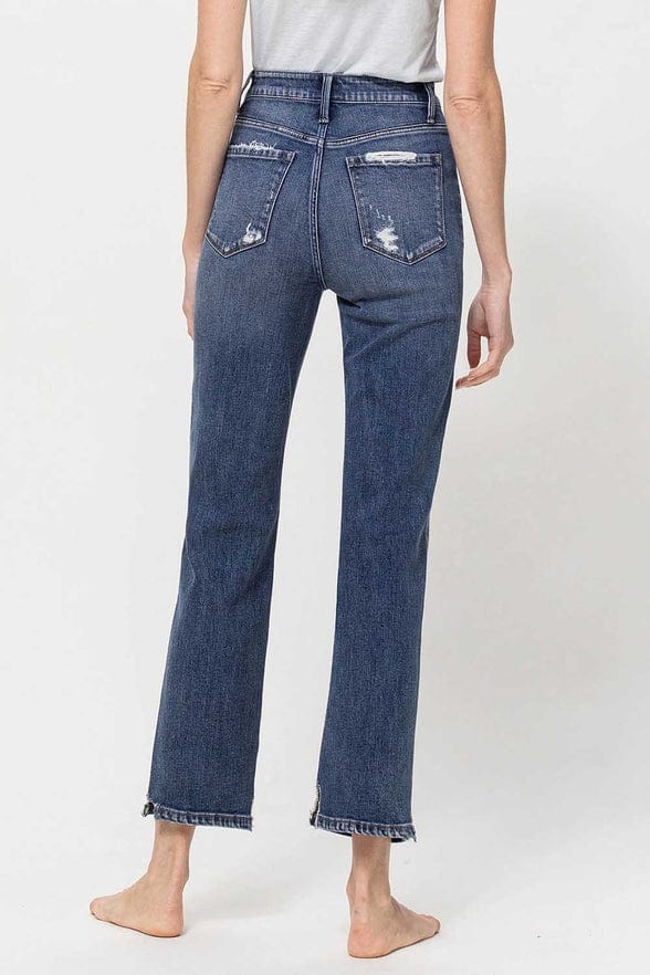 Flying Monkey Flying Monkey High Rise Straight Leg Ankle Jean - Little Miss Muffin Children & Home