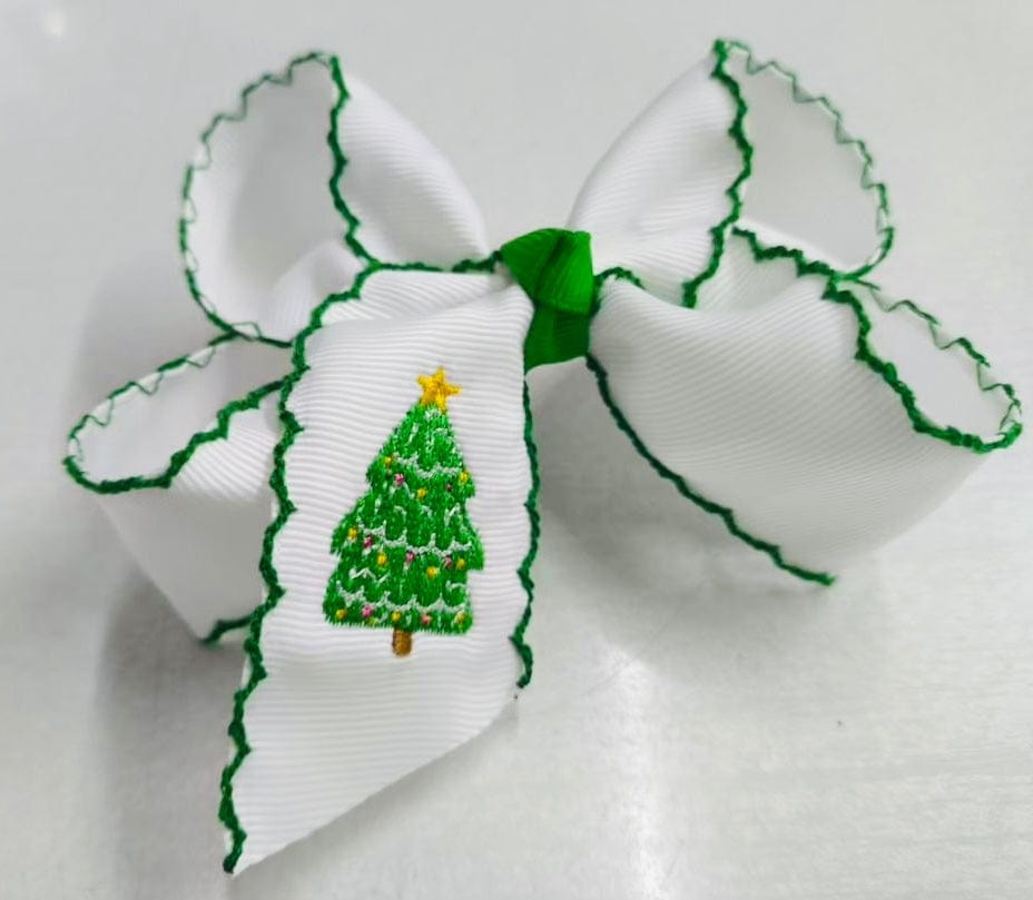 Just For Fun Threads Just For Fun Threads Oh Christmas Tree Hair Bow - Little Miss Muffin Children & Home