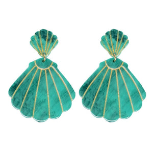 St Armands Designs of Sarasota St Armands Designs Tortoise Shell Statement Earrings - Little Miss Muffin Children & Home