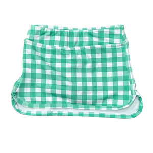 Sugar Bee Clothing Sugar Bee Clothing Emerald Gingham Straight Tennis Skirt - Little Miss Muffin Children & Home