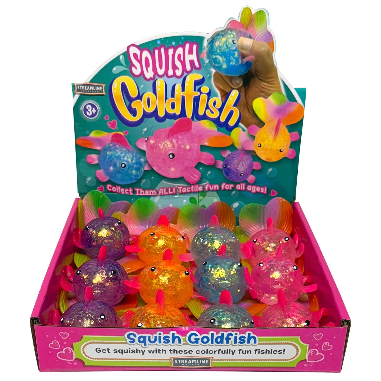 Squish Goldfish, 4 Colors Available