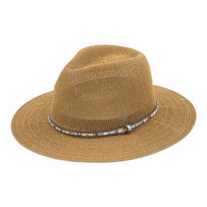 Fashion City Fashion Week Panama Hat with Multi-Colored Beaded Band - Little Miss Muffin Children & Home