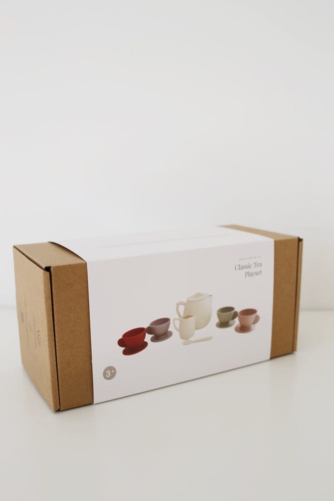 Marlowe & Co Marlowe & Co Cream Multi Mix Silicone Tea Play Set - Little Miss Muffin Children & Home