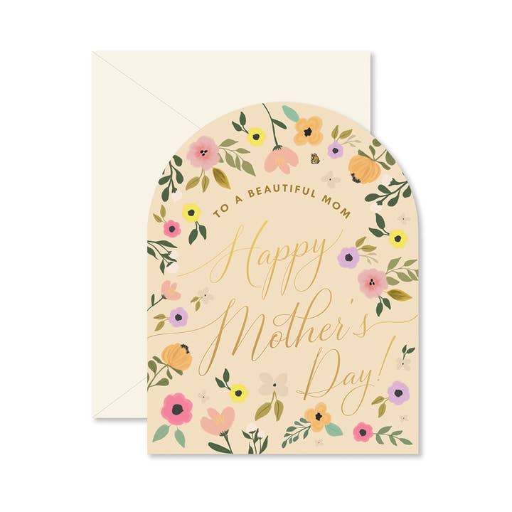 Ginger P Designs Ginger P Designs Arch Beautiful Mother's Day Floral Greeting Card - Little Miss Muffin Children & Home